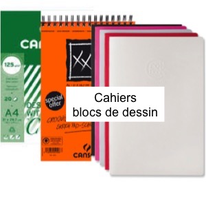 cahiers - blocs de dessin