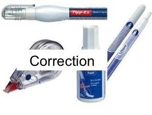 correction