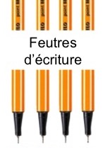 feutres d'écriture